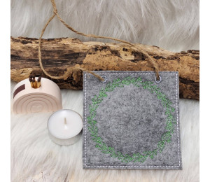 ADVENTSKALENDER 21. Dezember - Stickserie - ITH Kerzenteppich Tasche